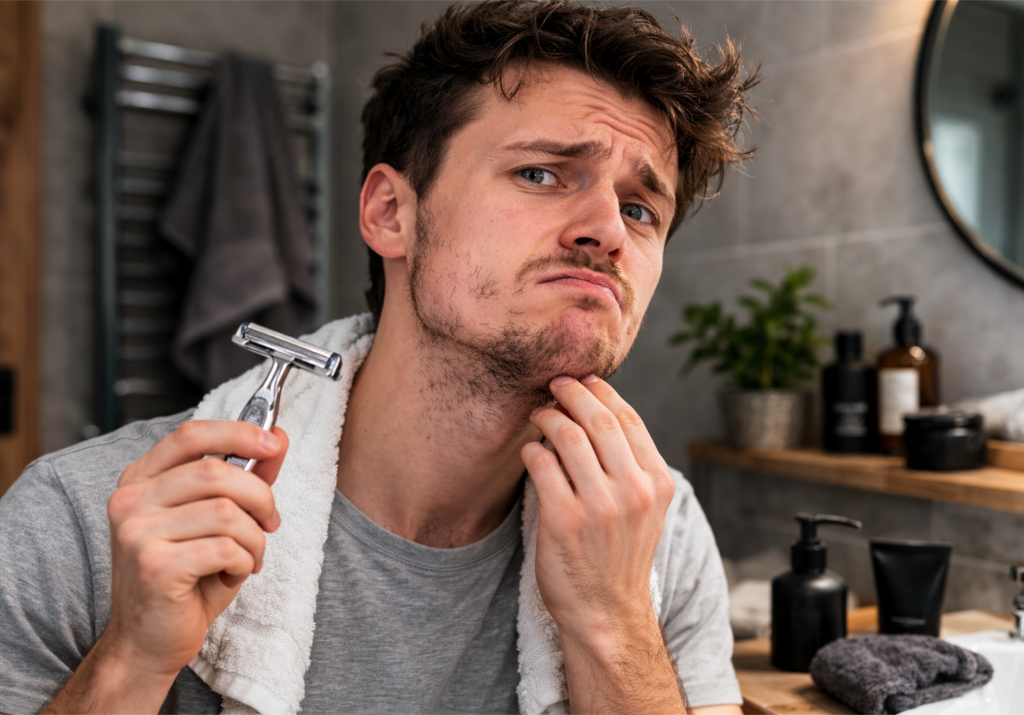 scheren tegen baardgroei